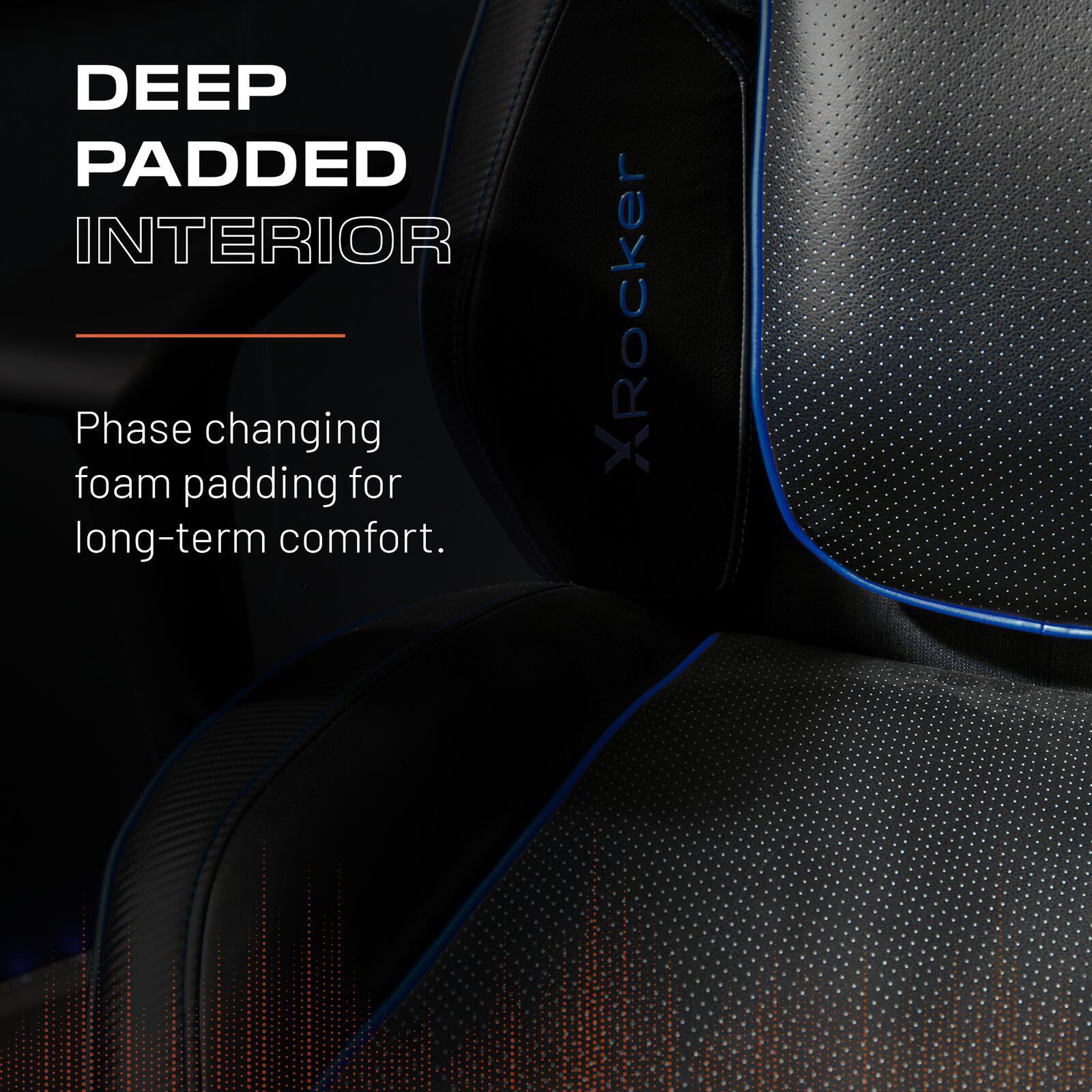 Drogon Ergonomic PC Office Gaming Chair - Black / Blue