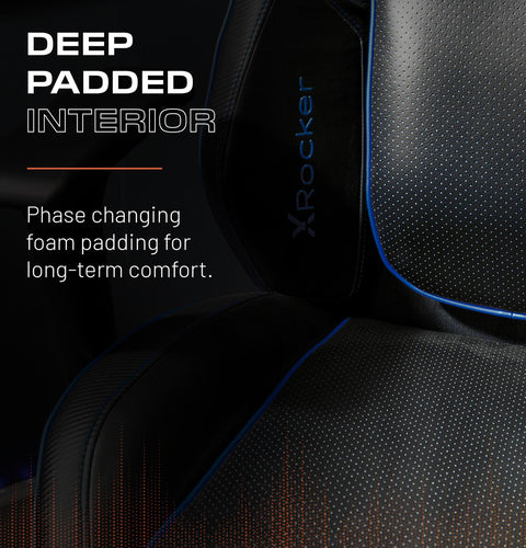 Drogon Ergonomic PC Office Gaming Chair - Black / Blue