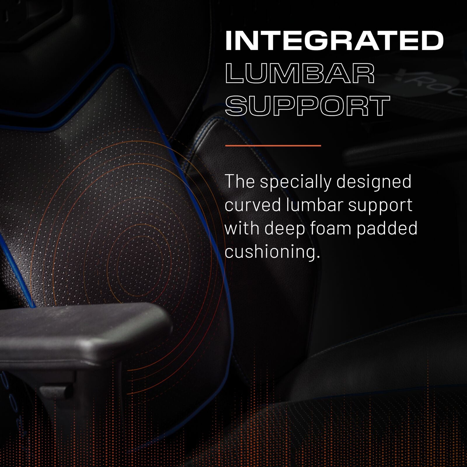 Drogon Ergonomic PC Office Gaming Chair - Black / Blue