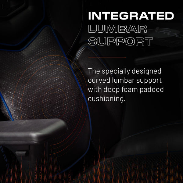 Drogon Ergonomic PC Office Gaming Chair - Black / Blue