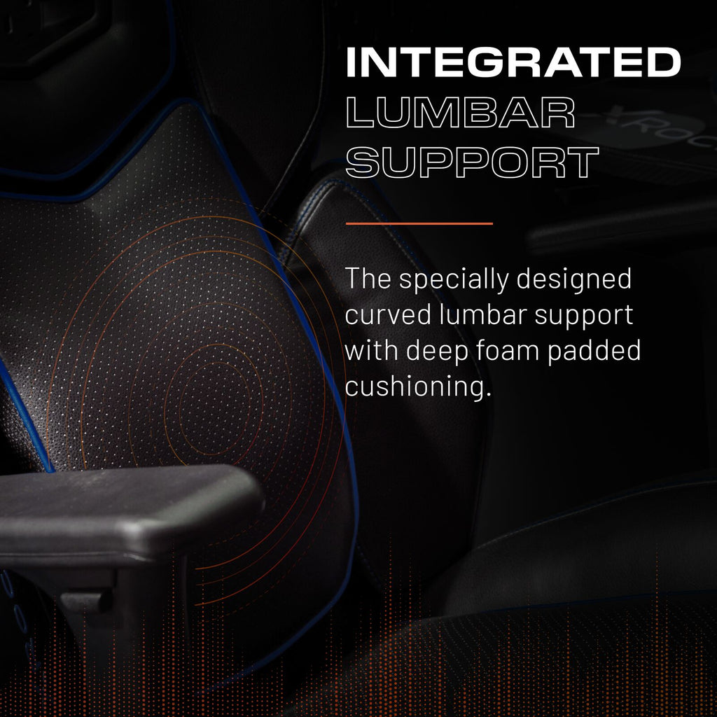 Drogon Ergonomic PC Office Gaming Chair - Black / Blue