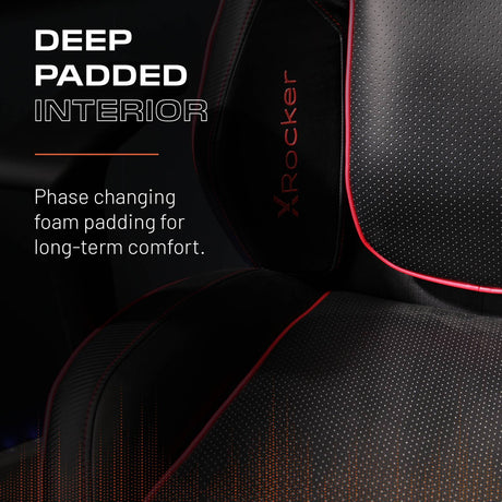 Drogon Ergonomic PC Office Gaming Chair - Black / Red