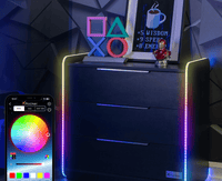 Electra Chest of 3 Drawers with Neo Motion SYNC™ App Controlled LED Lights - Black