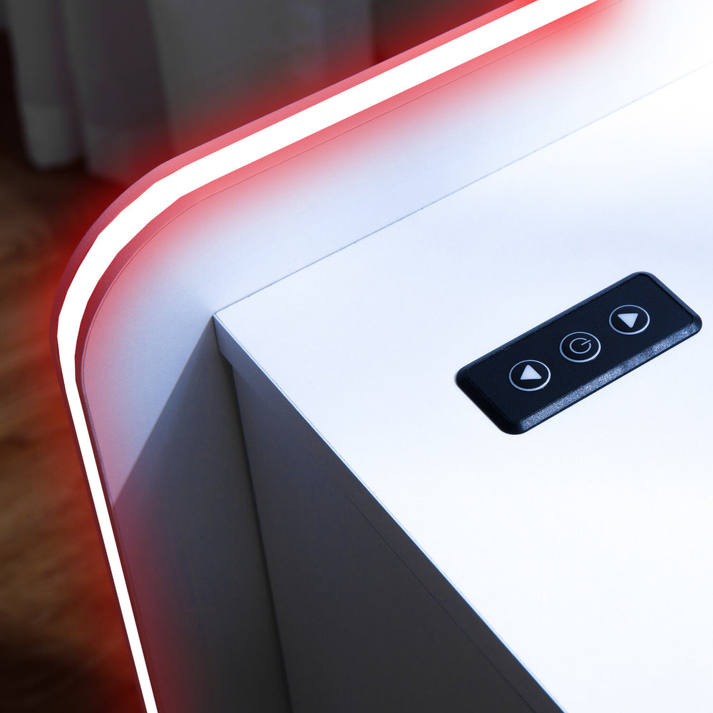 Gaming Furniture | X Rocker Chest of Drawers with LED Lights - White