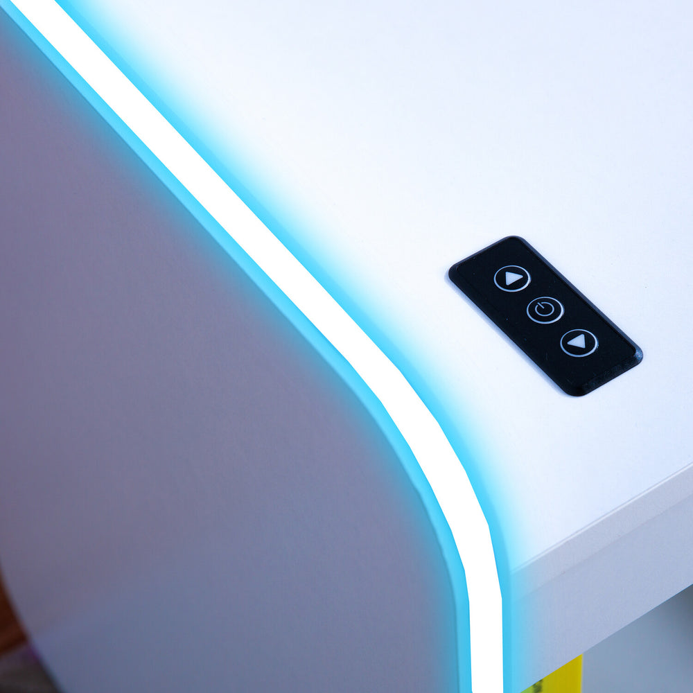 X Rocker Unit Gaming Furniture | X Rocker Electra RGB TV Media Unit - White