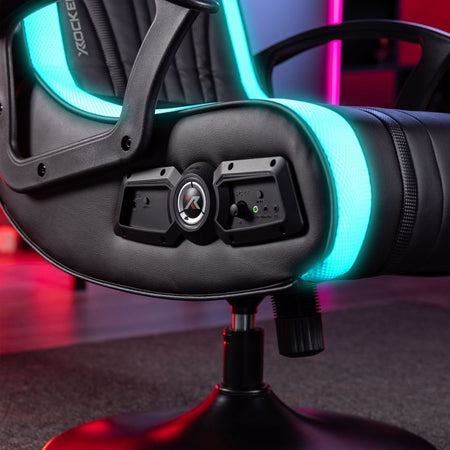 Fury 2.1 Audio LED Console Gaming Chair for Juniors - Black