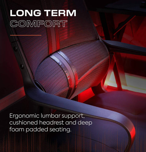 Helix Ergonomic PC Office Mesh Gaming Chair - Black