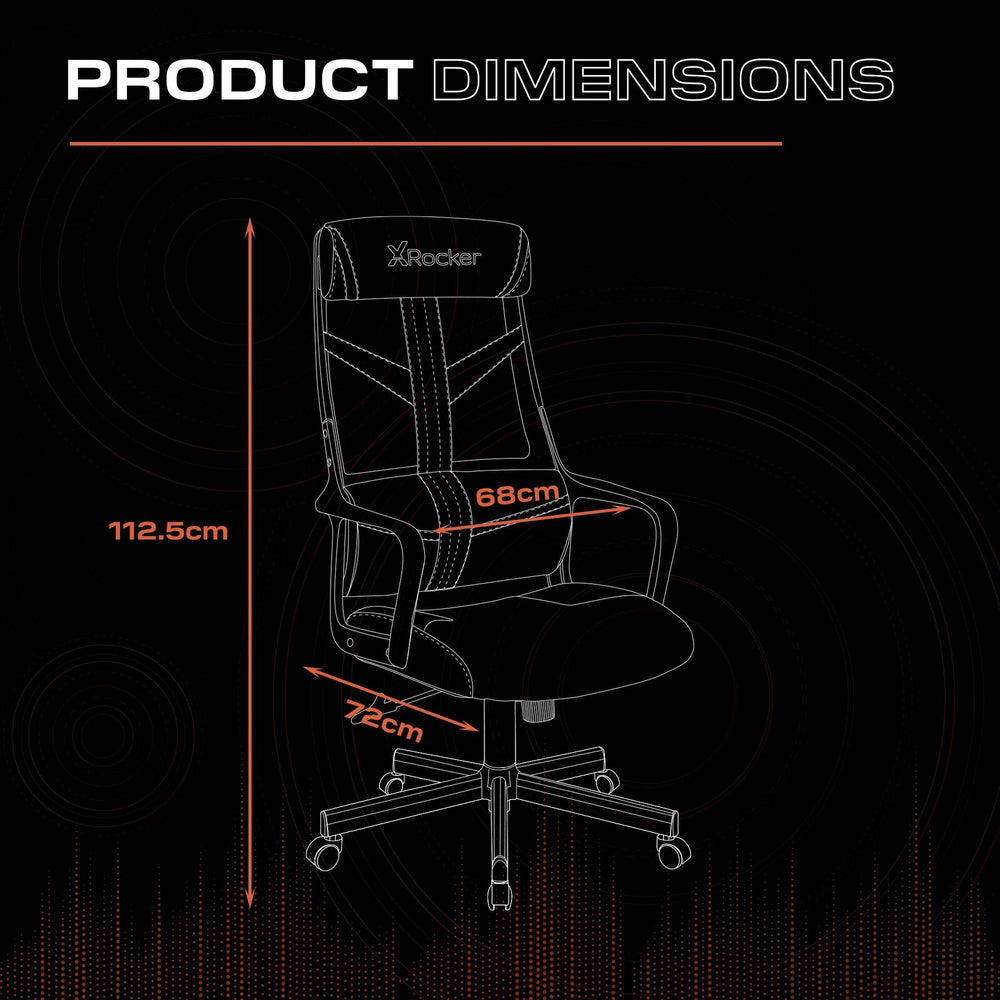 Helix Office PC Gaming Mesh Chair - Black