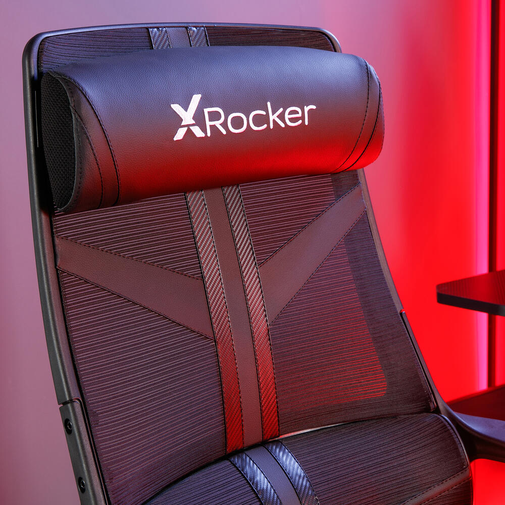Helix Chair Gaming Chairs | X Rocker Helix Office PC Gaming Mesh Chair - BLACK