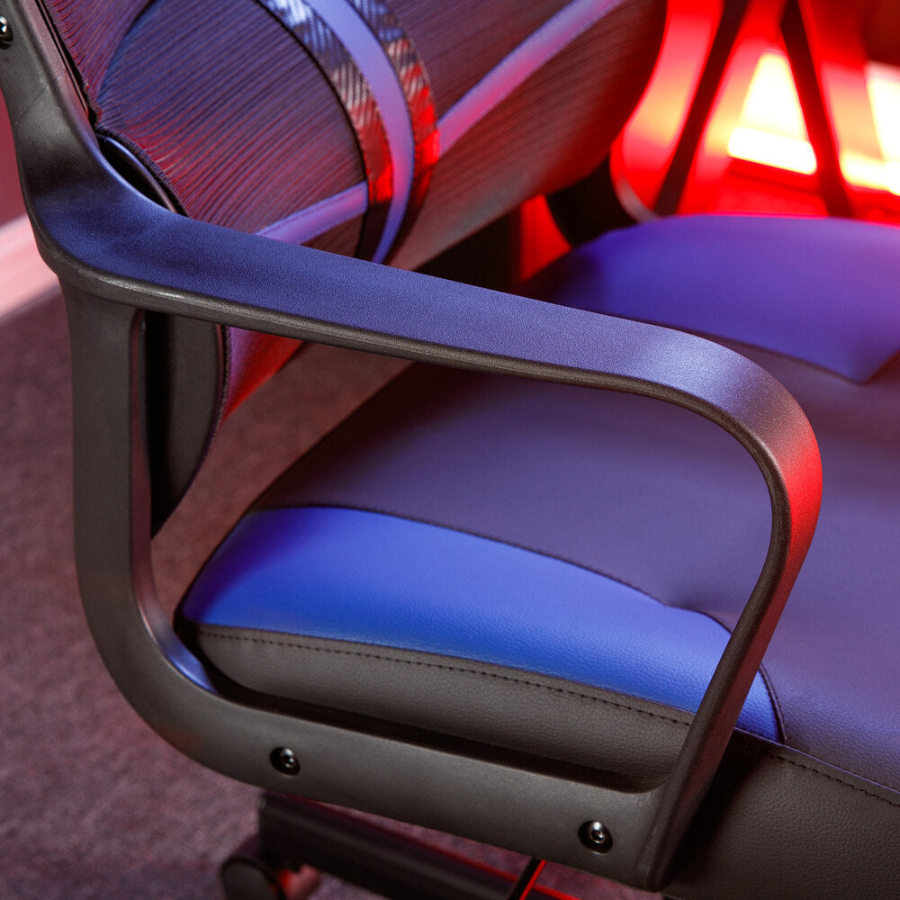 Helix Chair Gaming Chairs | X Rocker Helix Office PC Gaming Mesh Chair - BLUE