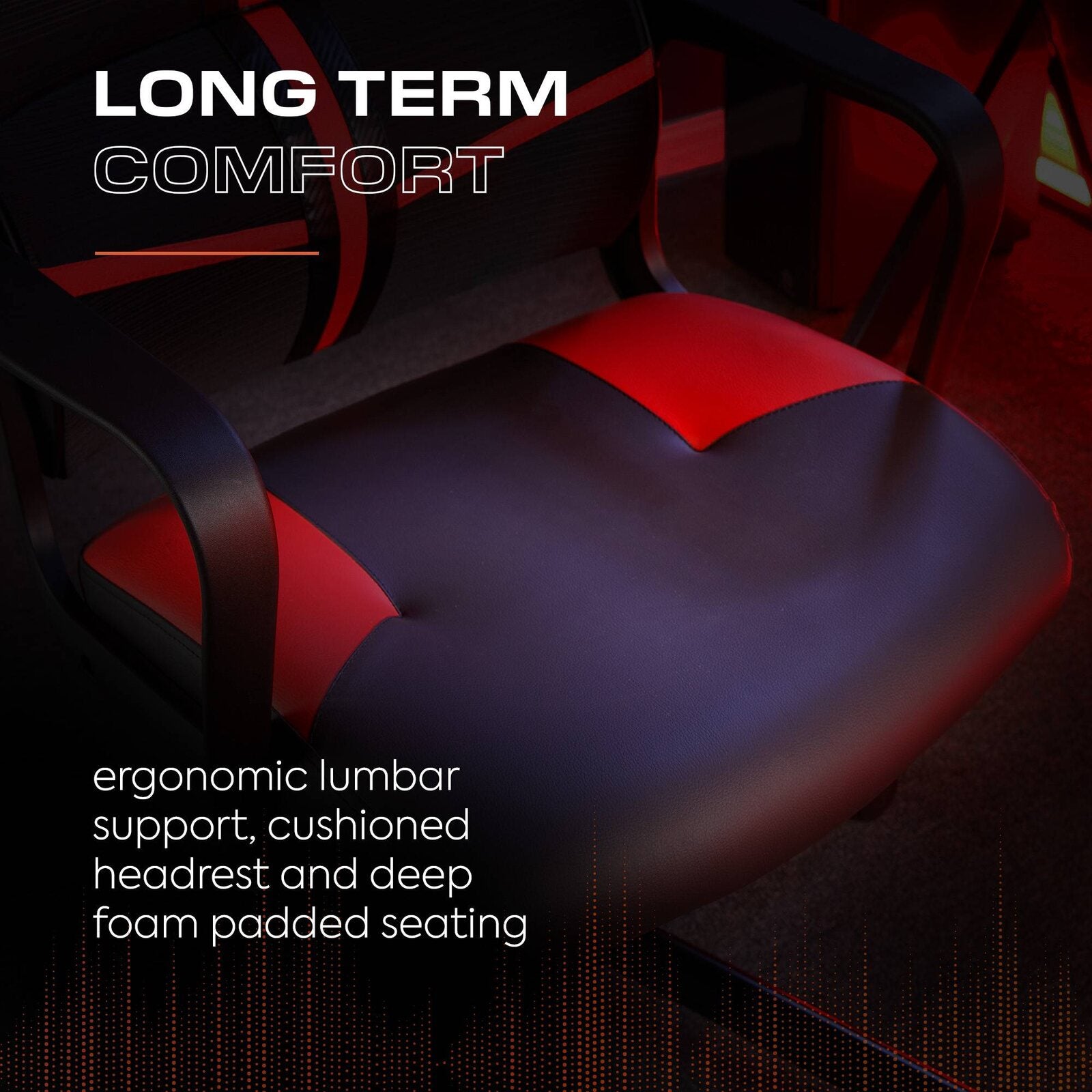 Helix Ergonomic PC Office Mesh Gaming Chair - Black / Red