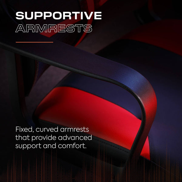 Helix Ergonomic PC Office Mesh Gaming Chair - Black / Red