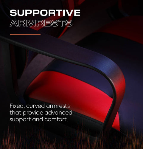 Helix Ergonomic PC Office Mesh Gaming Chair - Black / Red