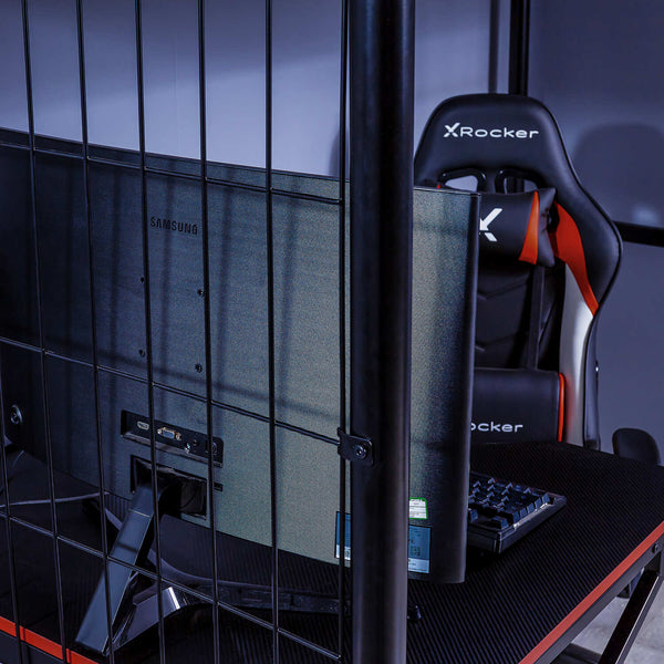 Icarus XL High Sleeper Gaming Bunk Bed with Desk - Black