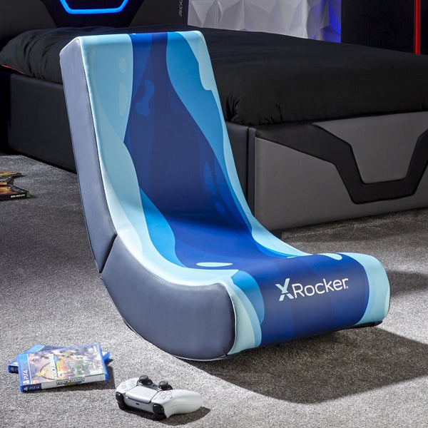Video Rocker Gaming Chair for Kids - Lava Blue