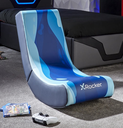Video Rocker Gaming Chair for Kids - Lava Blue
