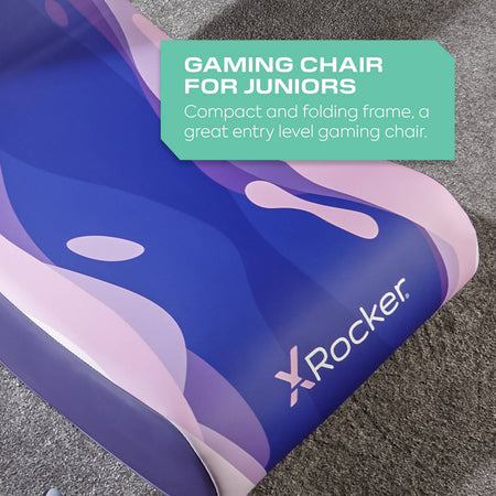 Video Rocker Floor Gaming Chair - Lava Pink