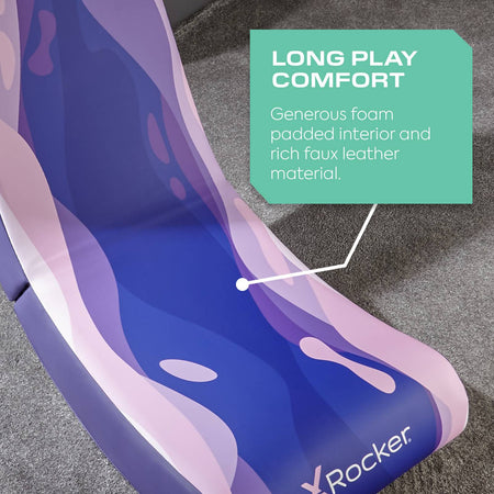 Video Rocker Floor Gaming Chair - Lava Pink