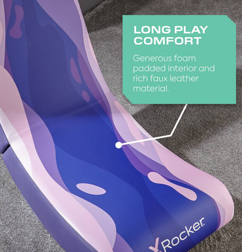 Video Rocker Gaming Chair for Kids - Lava Pink