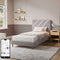 Lily Single Bed Frame with App Controlled LED Lights - Grey