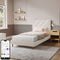 Lily Single Bed Frame with App Controlled LED Lights - Ivory