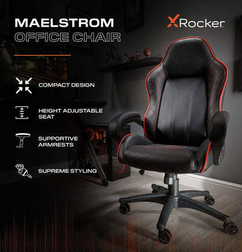 Maelstrom Ergonomic PC Office Gaming Chair - Black / Red