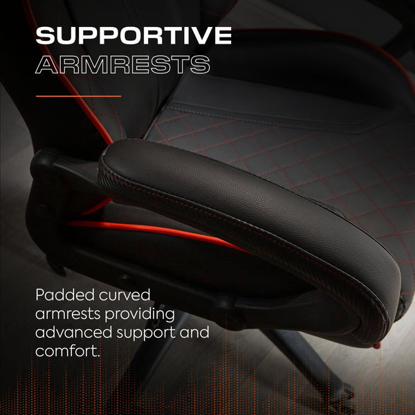 Maelstrom Ergonomic PC Office Gaming Chair - Black / Red