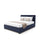 Maisie Upholstered Ottoman Bed with LED Lighting - Navy Blue (2 Sizes)