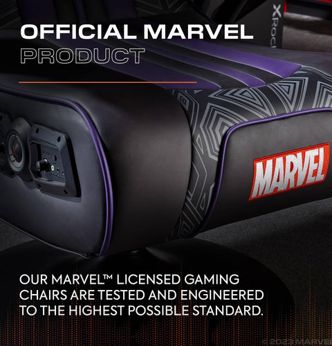 Officially Licensed Marvel™ Elite 2.1 Audio Console Gaming Chair - Black Panther