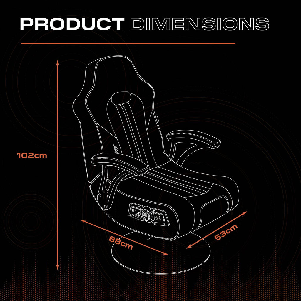Officially Licensed Marvel™ Elite 2.1 Audio Console Gaming Chair - Black Panther