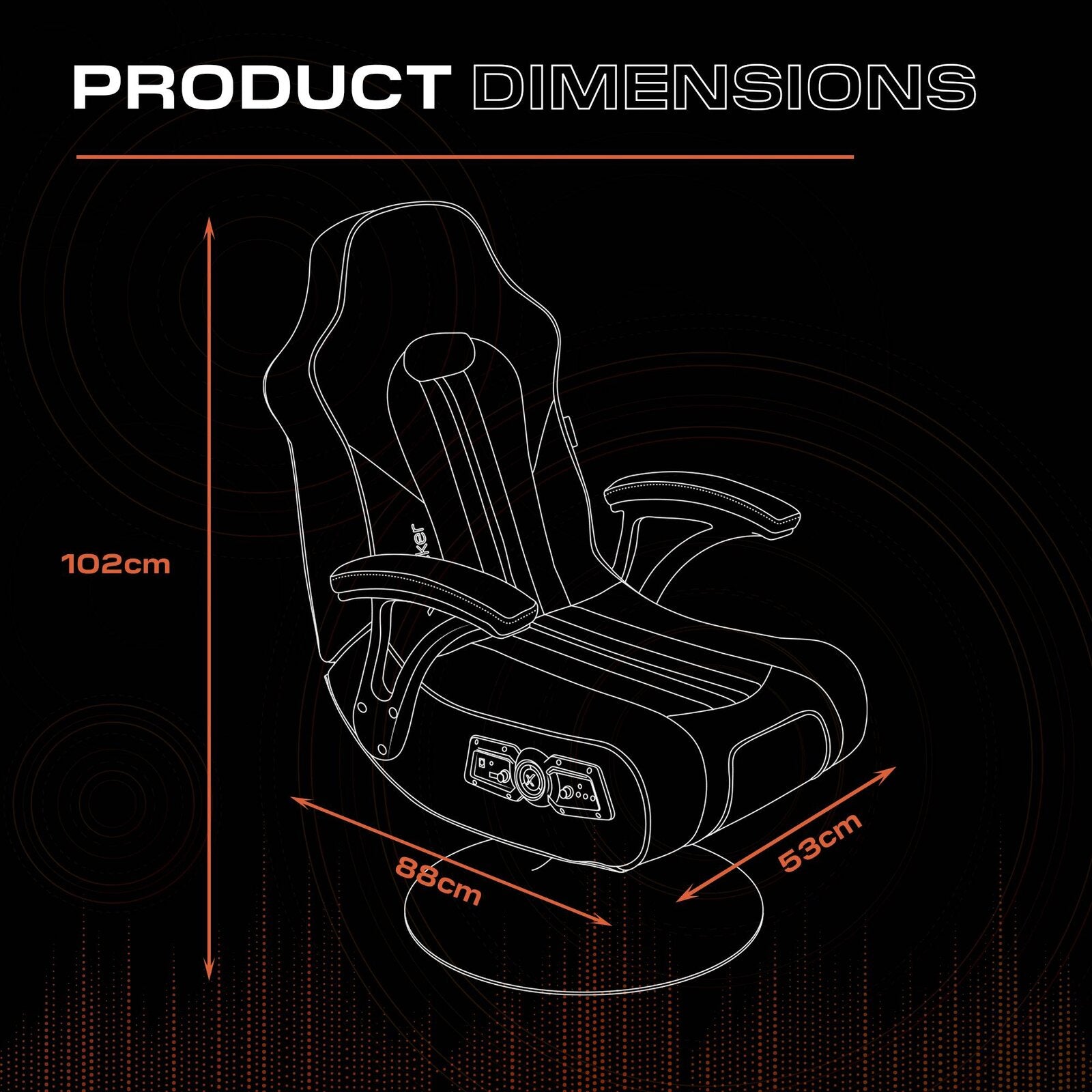 Officially Licensed Marvel™ Elite 2.1 Audio Console Gaming Chair - Black Panther
