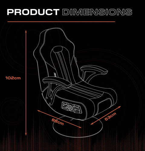 Officially Licensed Marvel™ Elite 2.1 Audio Console Gaming Chair - Black Panther