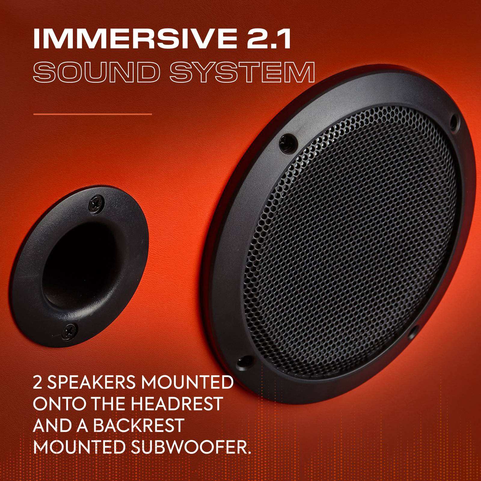 Officially Licensed Marvel™ Elite 2.1 Audio Console Gaming Chair - Captain America