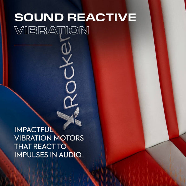 Officially Licensed Marvel™ Elite 2.1 Audio Console Gaming Chair - Captain America