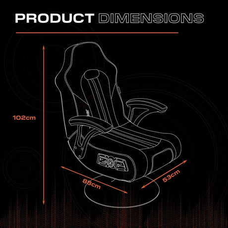 Officially Licensed Marvel™ Elite 2.1 Audio Console Gaming Chair - Captain America