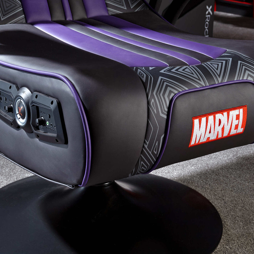 Official Marvel™ 2.1 Audio Gaming Chair - Black Panther - Elite Edition