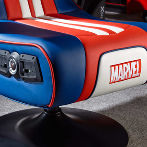 Official Marvel™ 2.1 Audio Gaming Chair - Captain America - Elite Edition