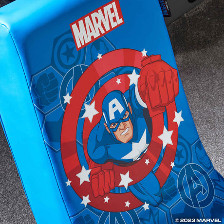 Officially Licensed Marvel™ Hero Video Rocker Gaming Chair for Kids - Captain America