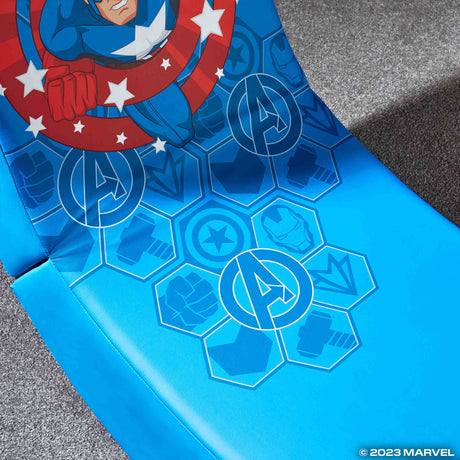 Officially Licensed Marvel™ Hero Video Rocker Gaming Chair for Kids - Captain America
