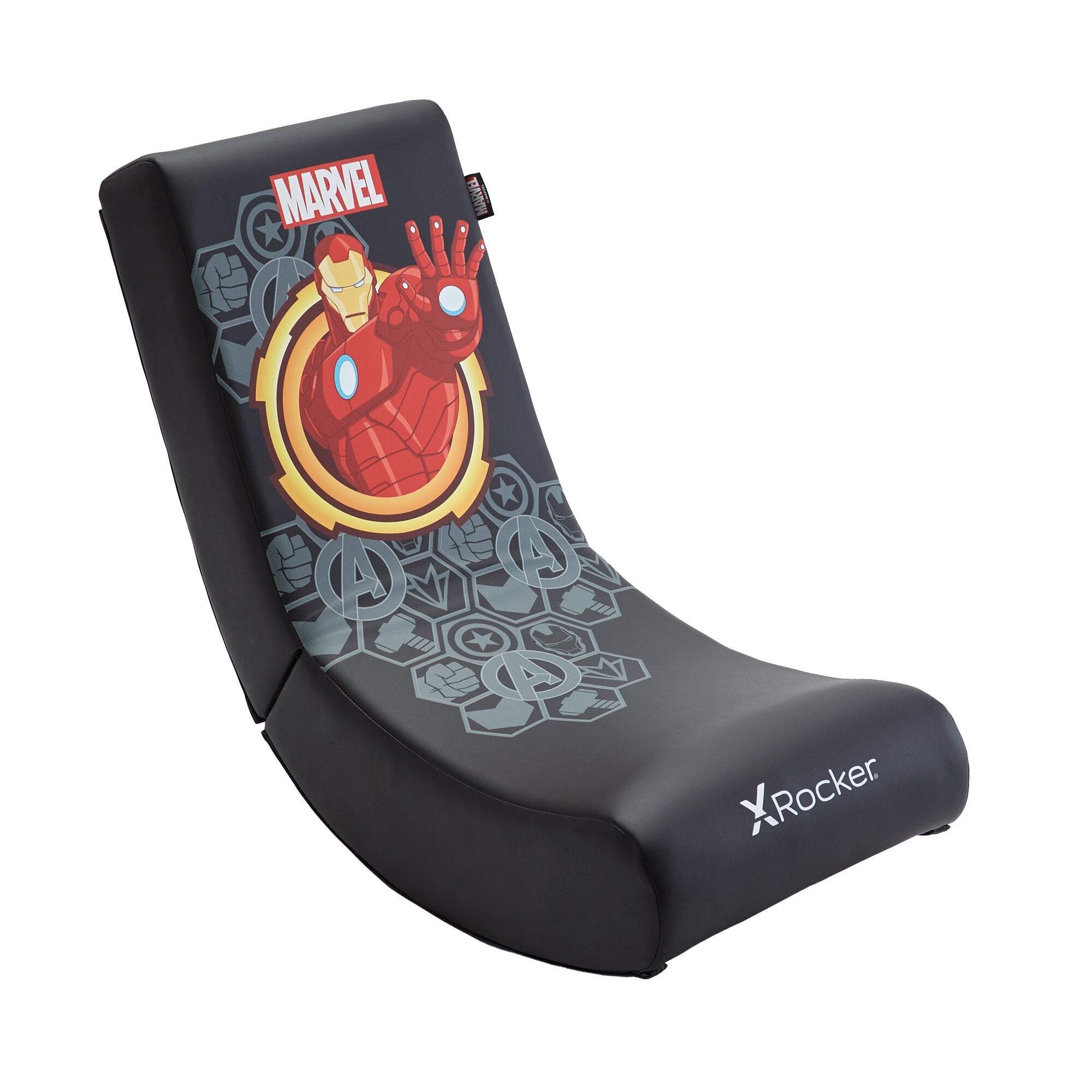 Officially Licensed Marvel™ Hero Video Rocker Gaming Chair for Kids - Ironman