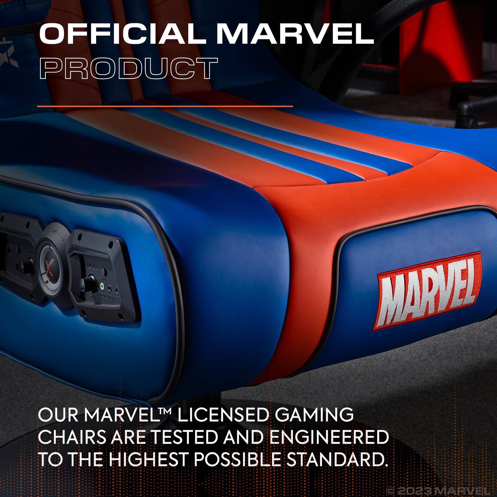 Officially Licensed Marvel™ Elite 2.1 Audio Console Gaming Chair - Spider-Man