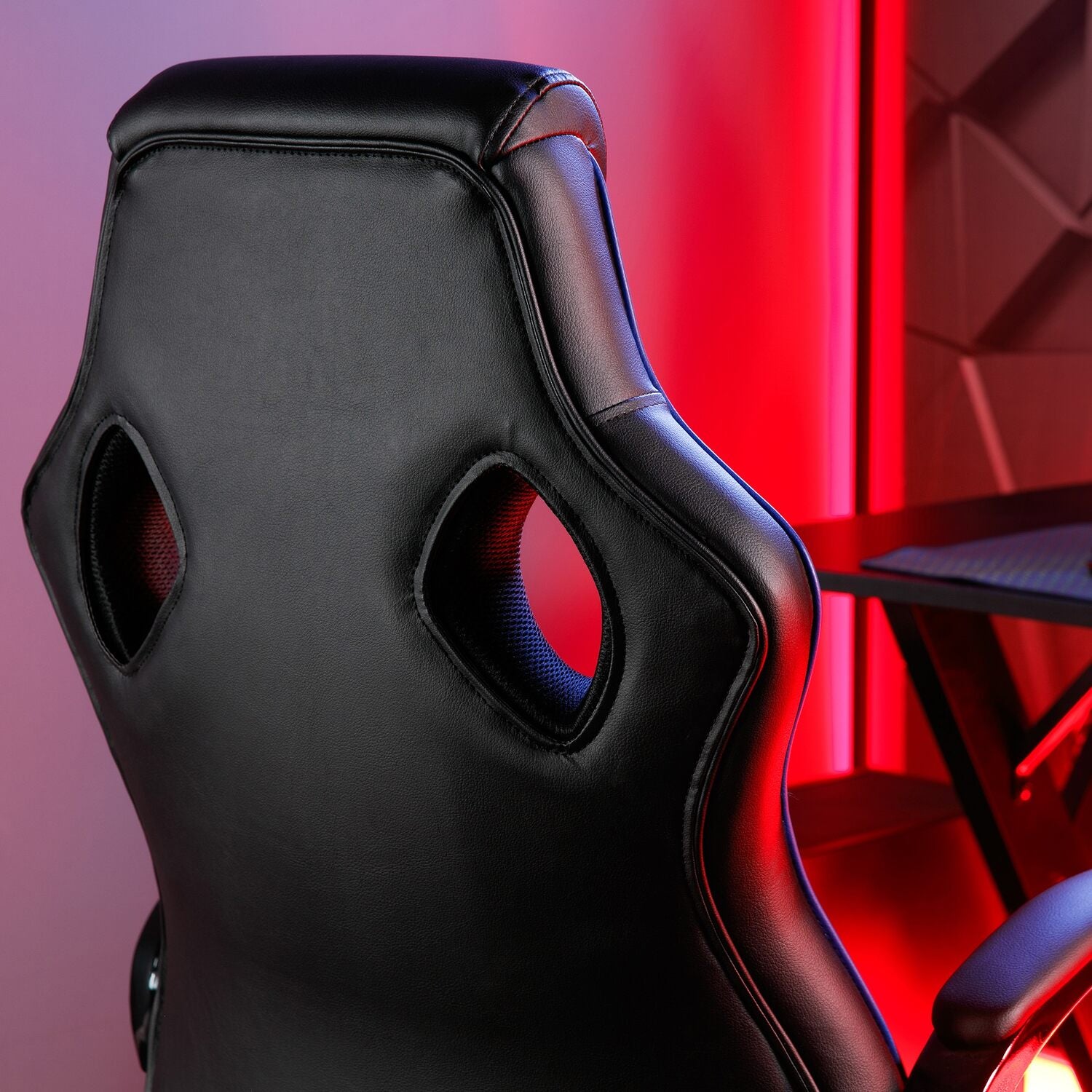 Maverick Ergonomic PC Office Gaming Chair - Black / Blue