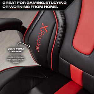 Maverick Ergonomic Office Gaming Chair - Black/Red