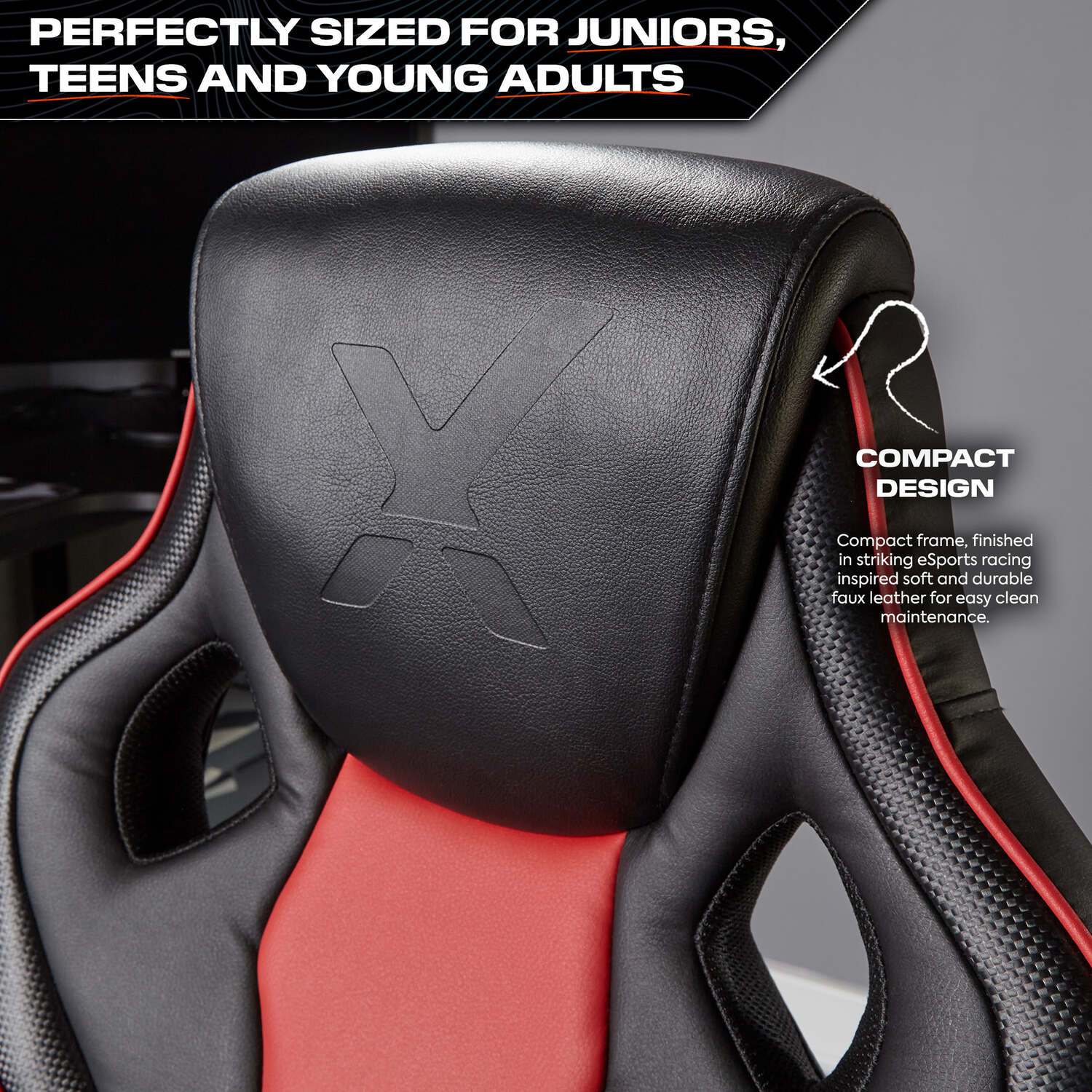 Maverick Ergonomic PC Office Gaming Chair - Black / Red