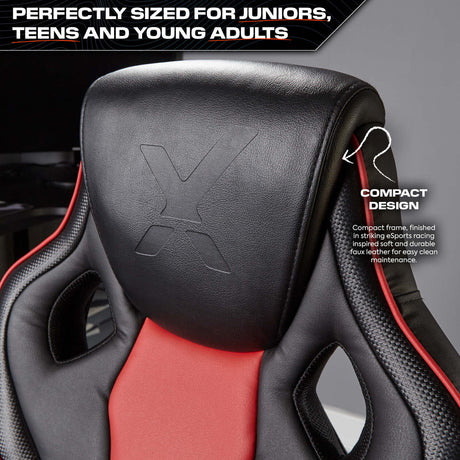 Maverick Ergonomic PC Office Gaming Chair - Black / Red