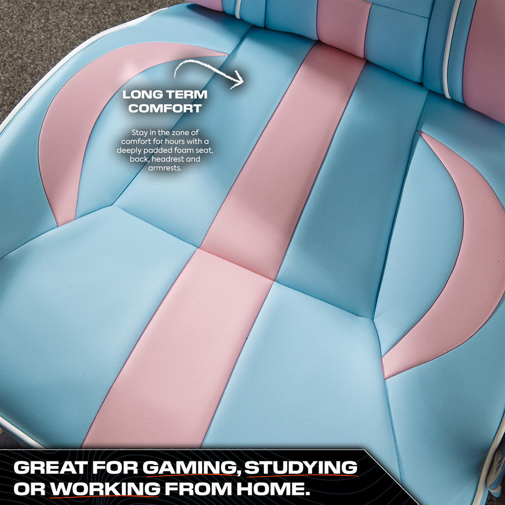 Maverick Office Gaming Chair - Bubblegum Pink Edition