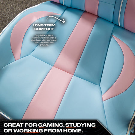 Maverick Office Gaming Chair - Bubblegum Pink Edition