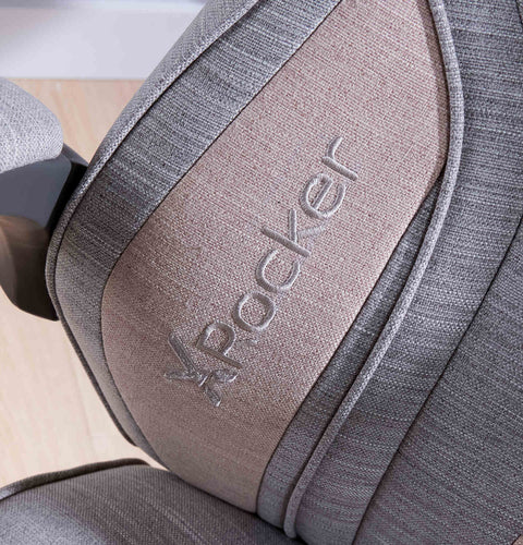 Maverick Ergonomic Fabric PC Office Gaming Chair - Grey / Pink