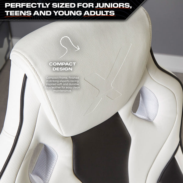 Maverick Ergonomic PC Office Gaming Chair - White / Black