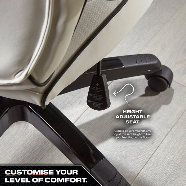 Maverick Ergonomic PC Office Gaming Chair - White / Black